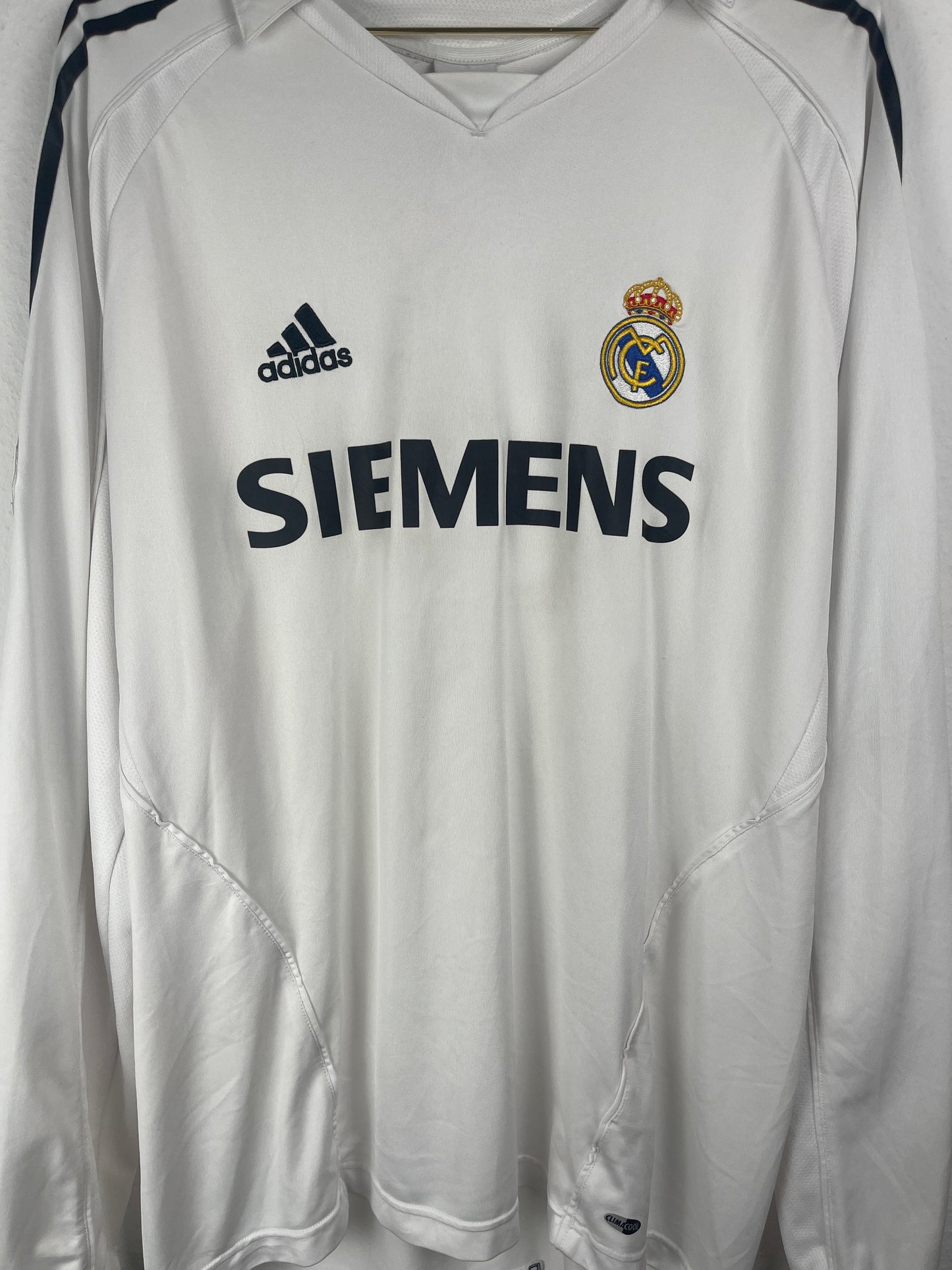 Real Madrid 2005/06, Heimtrikot Champions League langarm, #9 Ronaldo, L