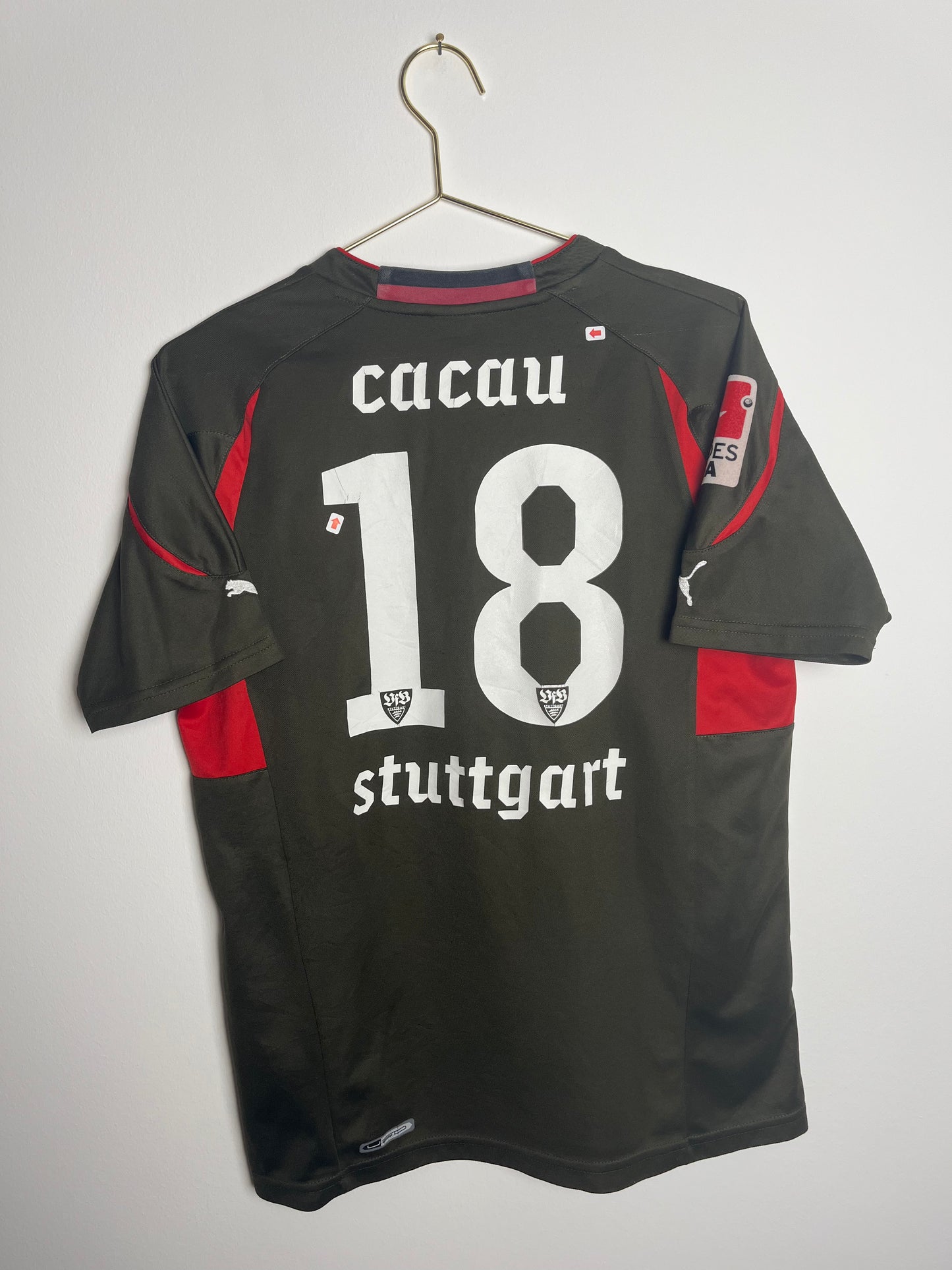 VfB Stuttgart 2010-2012, Ausweichtrikot, #18 Cacau, XL (Kinder)