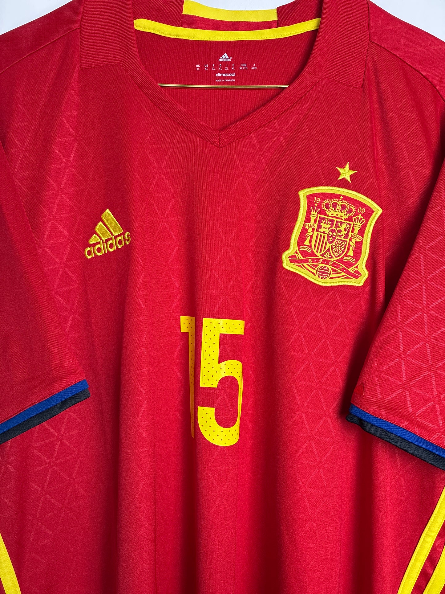 Spanien 2016, Heimtrikot, #15 Ramos, XL