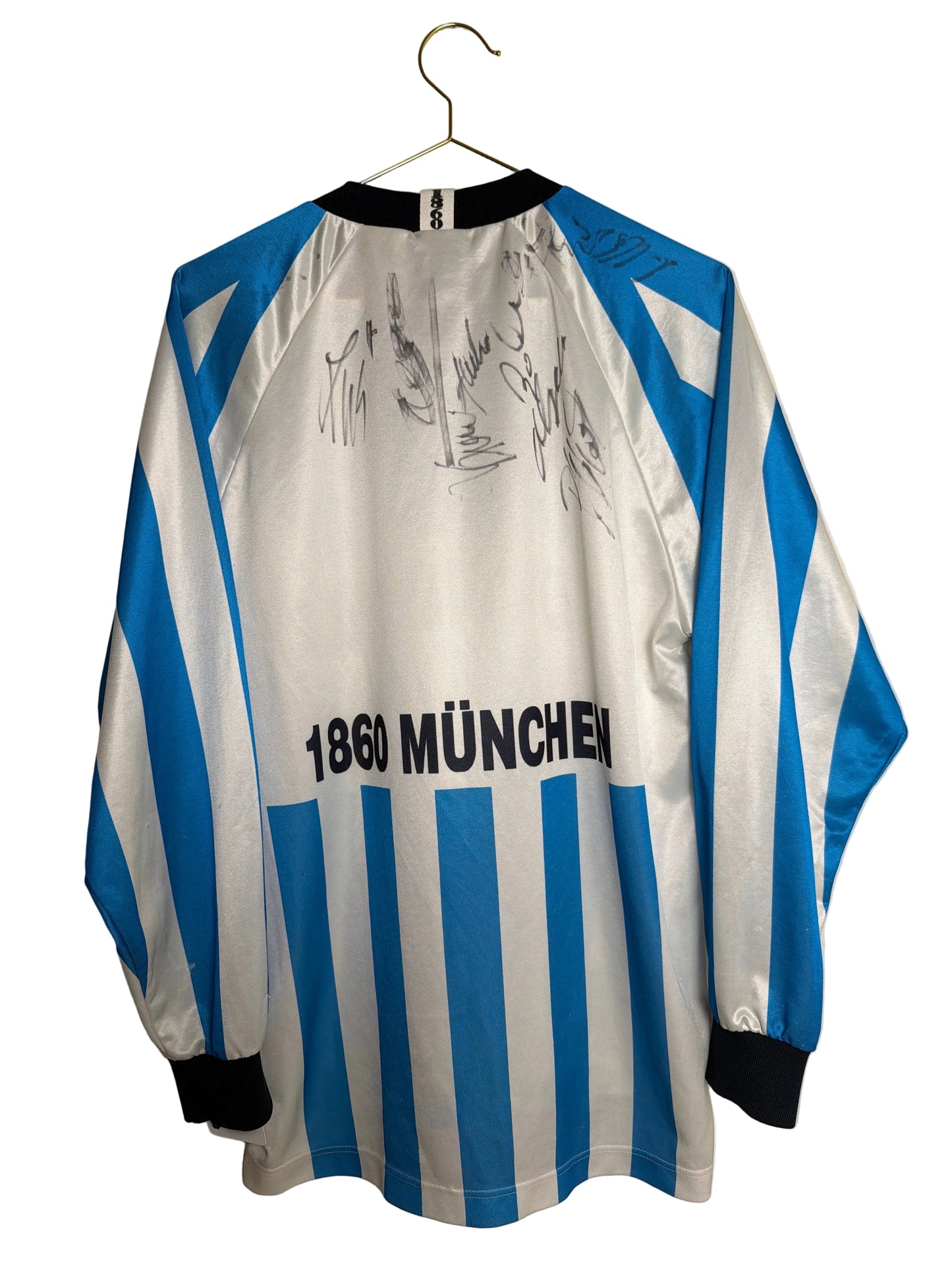 1860 München 1995/96, Heimtrikot unterschrieben langarm, M