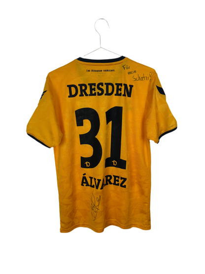 Dynamo Dresden 2016/17, Heimtrikot, #31 Alvarez, S (unterschrieben)