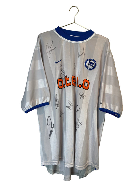 Hertha BSC Berlin 2000/01, Auswärtstrikot unterschrieben, #11 Preetz, XL