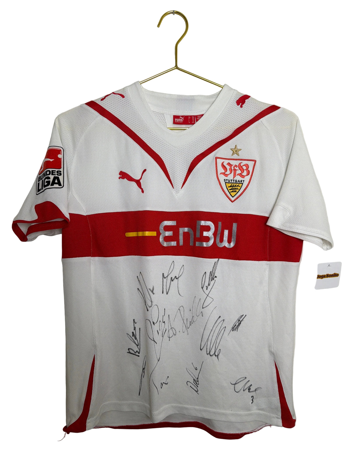VfB Stuttgart 2009/10, Heimtrikot unterschrieben, #35 Träsch, XL (Kinder)