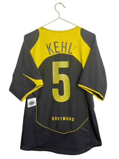 Borussia Dortmund 2004/05, Ausweichtrikot, #5 Kehl unterschrieben, L