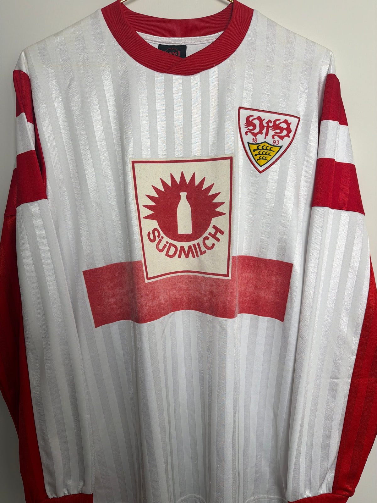 VfB Stuttgart 1990-92, Heimtrikot Retroauflage langarm, M