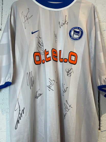 Hertha BSC Berlin 2000/01, Auswärtstrikot unterschrieben, #11 Preetz, XL