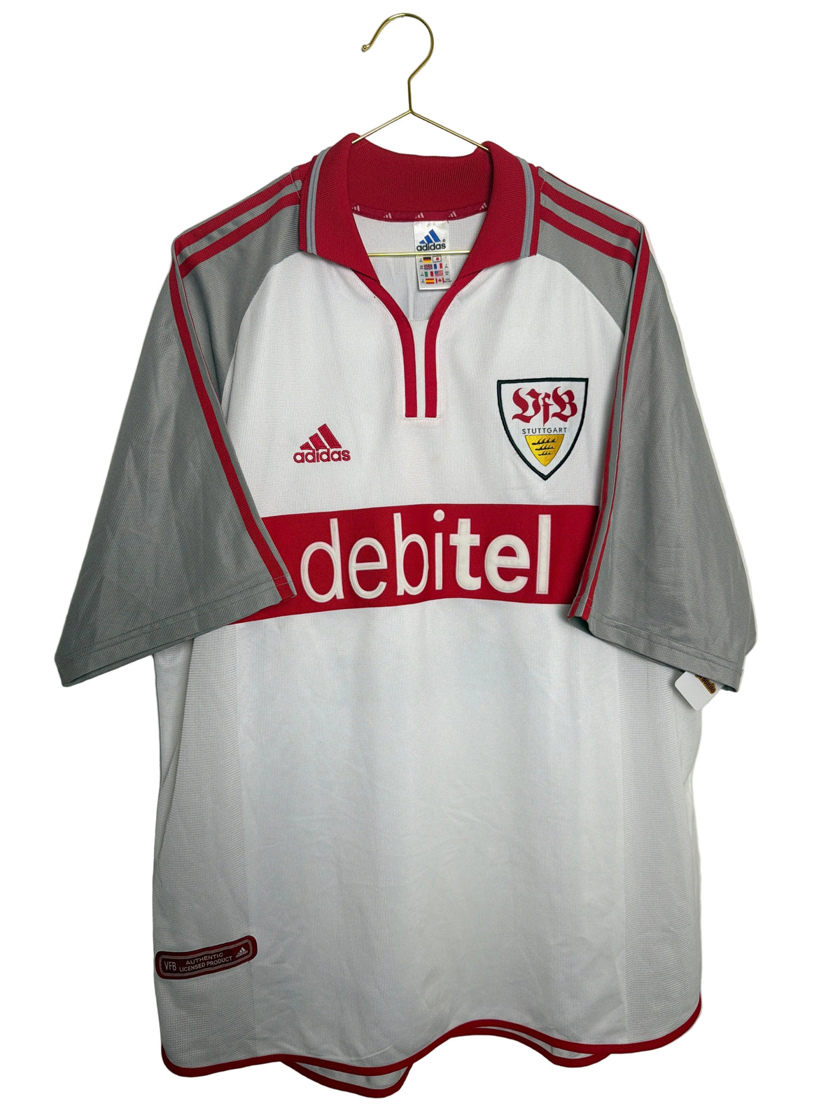 VfB Stuttgart 2000-02, Heimtrikot unterschrieben, #10 Balakov, XXL