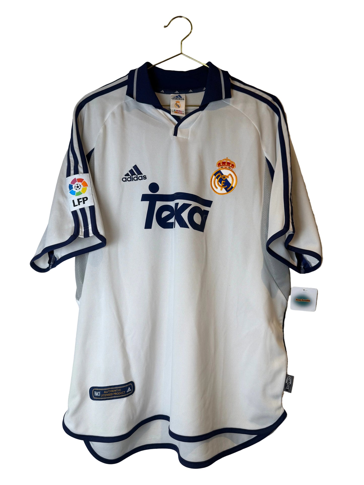 Real Madrid 2000/01, Heimtrikot, #10 Figo unterschrieben, L