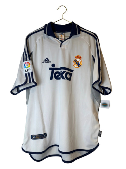 Real Madrid 2000/01, Heimtrikot, #10 Figo unterschrieben, L