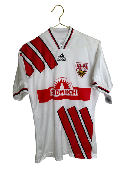 VfB Stuttgart 1993-95, Heimtrikot, #11 Bobic unterschrieben, S