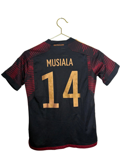 DFB Deutschland 2022, Auswärtstrikot + Hose, #14 Musiala, M (Kinder)