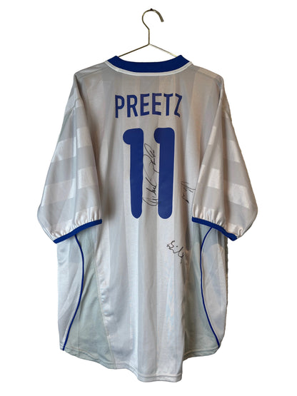 Hertha BSC Berlin 2000/01, Auswärtstrikot unterschrieben, #11 Preetz, XL