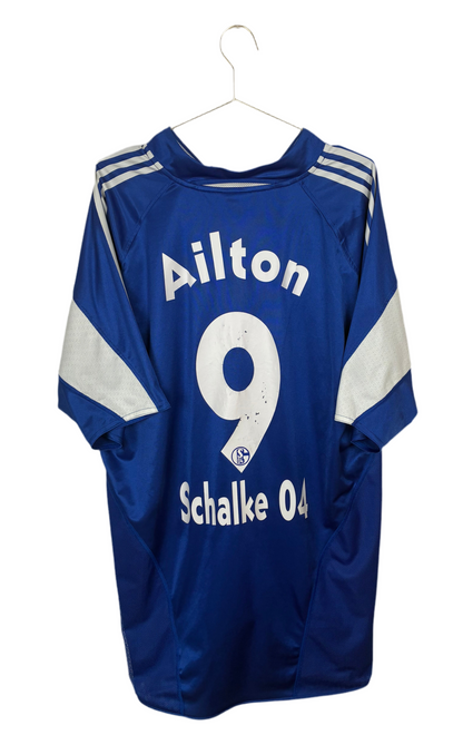 FC Schalke04 2004/05, Heimtrikot, #9 Ailton, XL