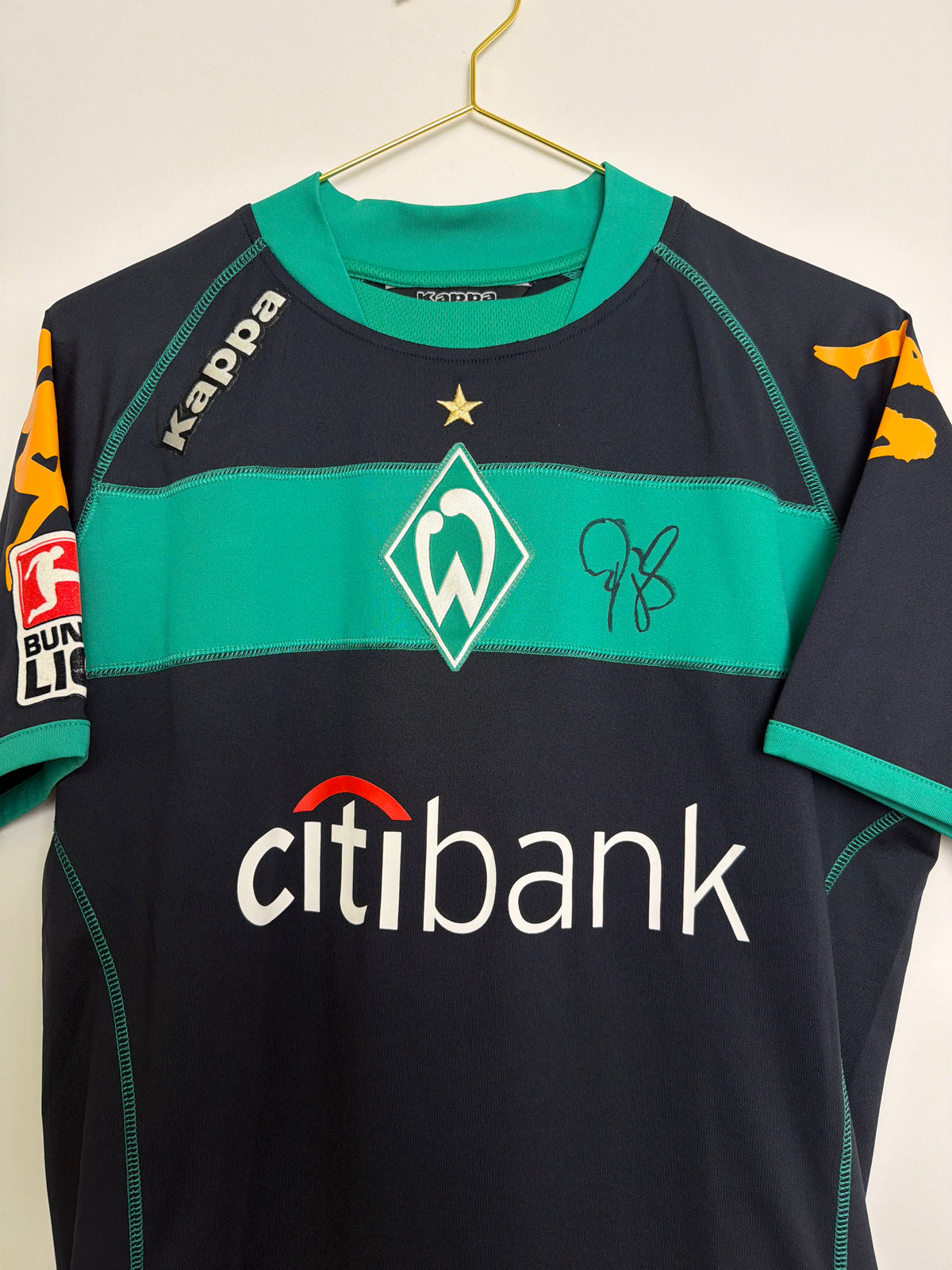 SV Werder Bremen 2008/09, Ausweichtrikot unterschrieben, #8 Frings, M