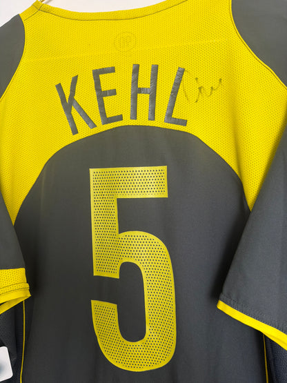 Borussia Dortmund 2004/05, Ausweichtrikot, #5 Kehl unterschrieben, L