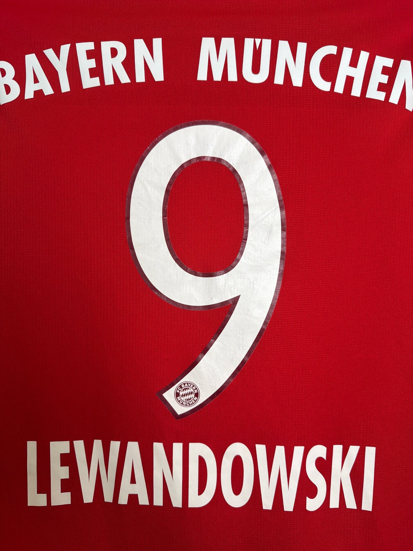 FC Bayern München 2015/16, Heimtrikot langarm, #9 Lewandowski, L (Kinder)
