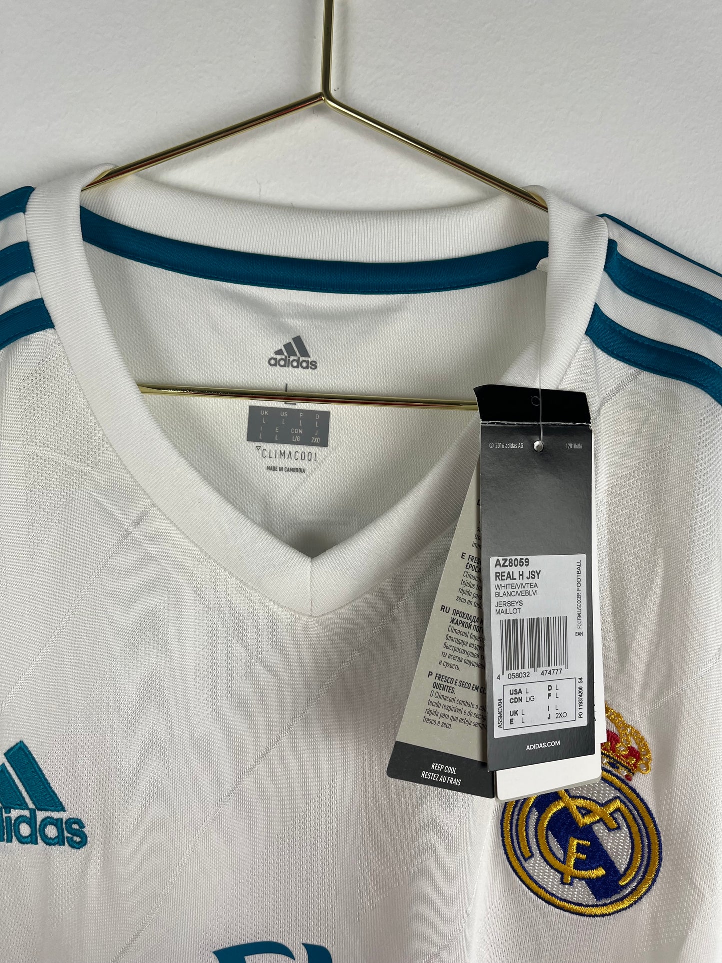 Real Madrid 2017/2018, Heimtrikot, #10 Modric, L